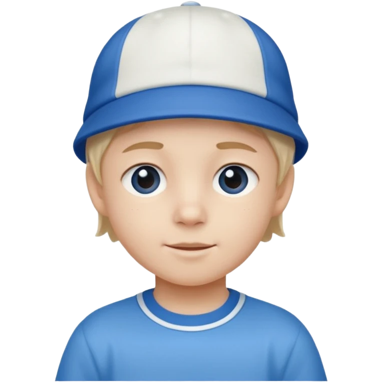 kid with blue and white hat emoji