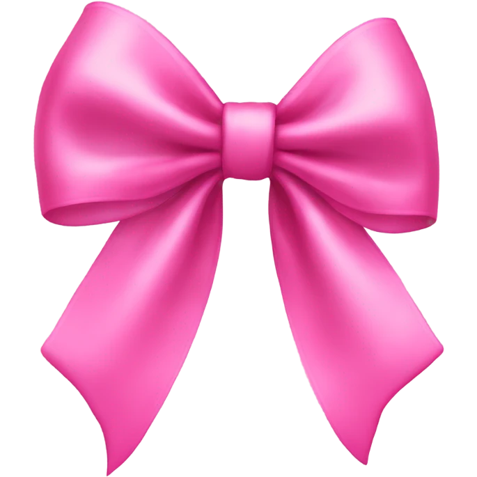 Pink coquette bow emoji