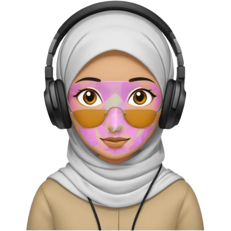 hijab DJ emoji
