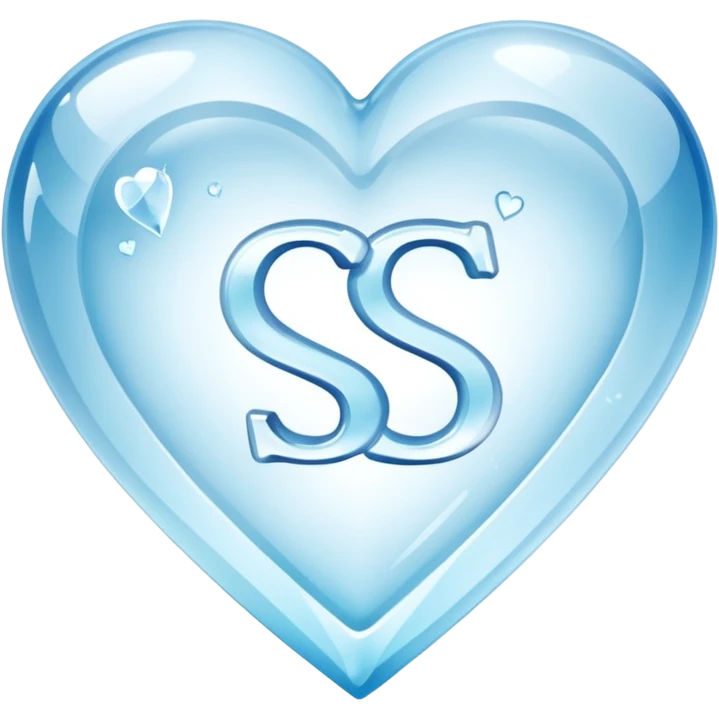ice heart with logo "S" emoji