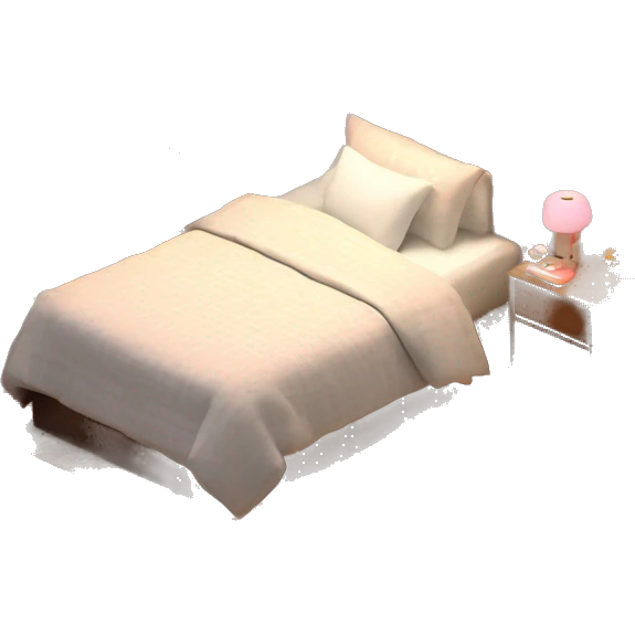 isometric-3d-cute-small-bedroom-teen-girl-interior emoji