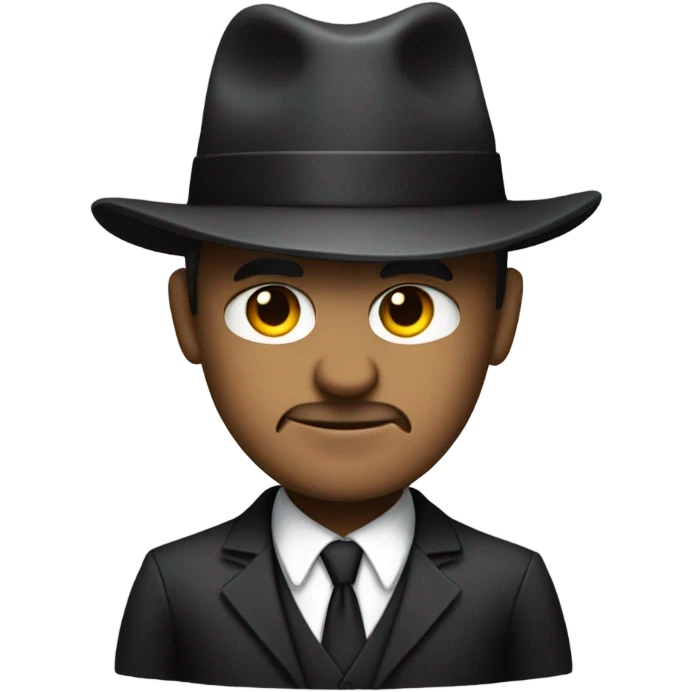 A mafia boss with a suit  emoji