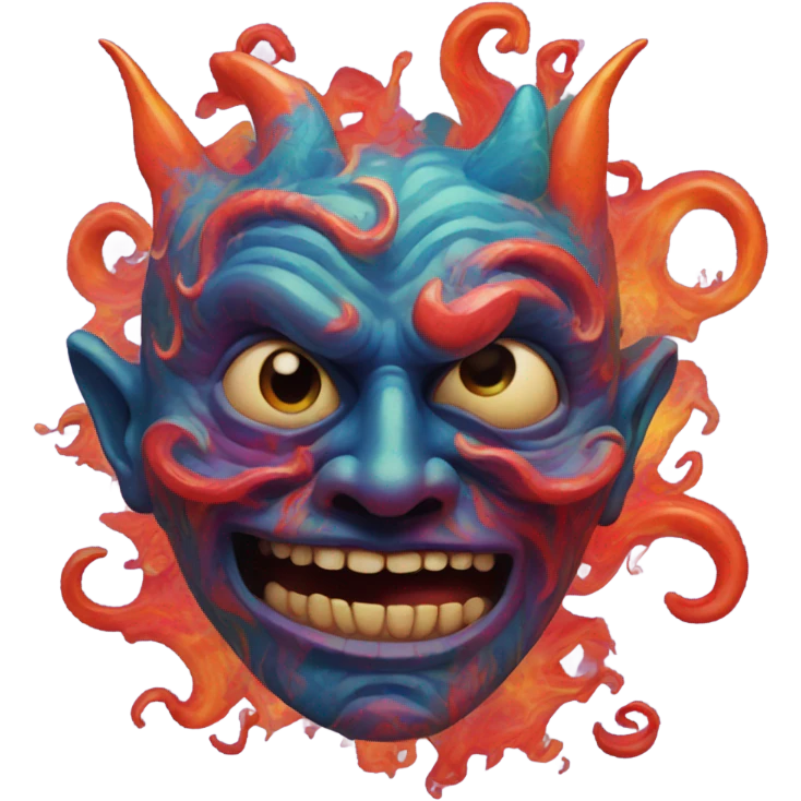 trippy devil emoji