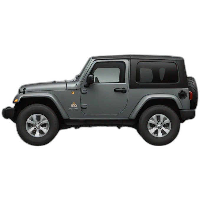 Dark gray jeep emoji