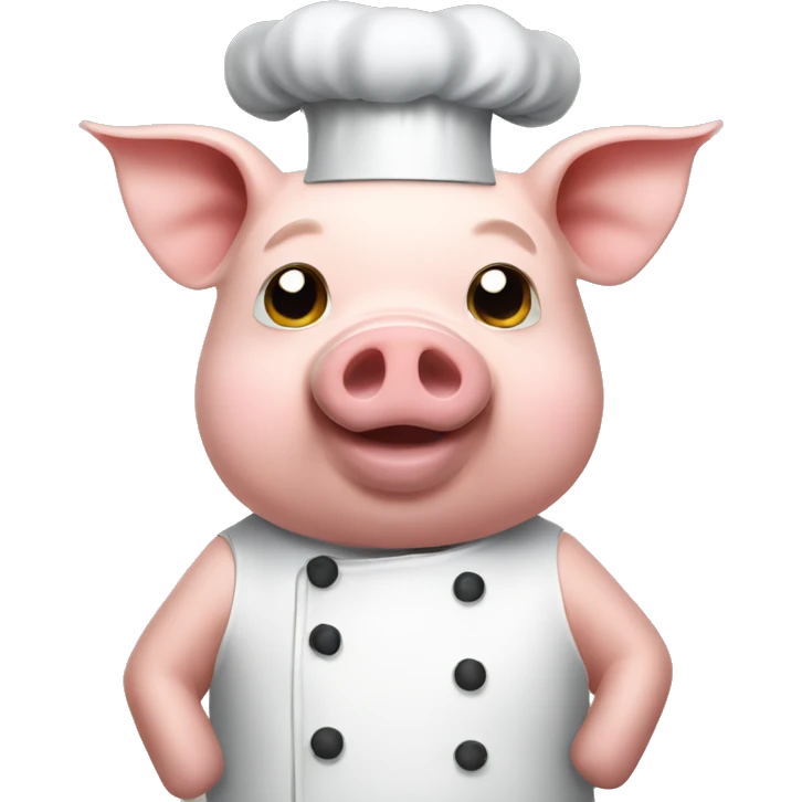 A pig being cooked emoji