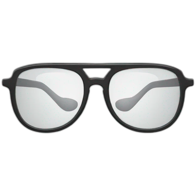 Glasses broken in half emoji