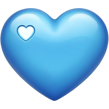 Blue heart with emoji emoji