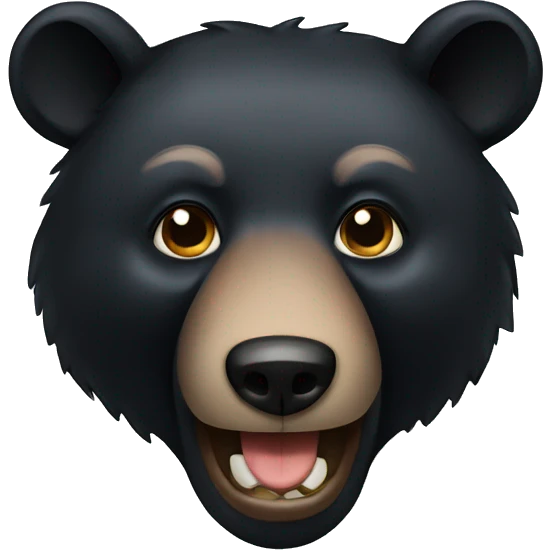 black bear emoji