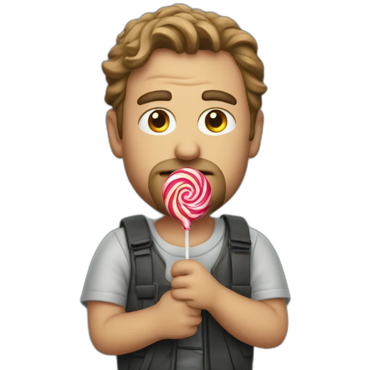Michael Mayers wielding a lollipop emoji