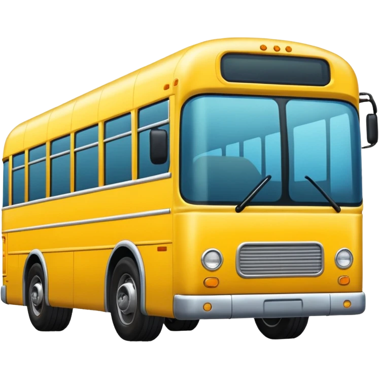 Bus image. View left Side. emoji