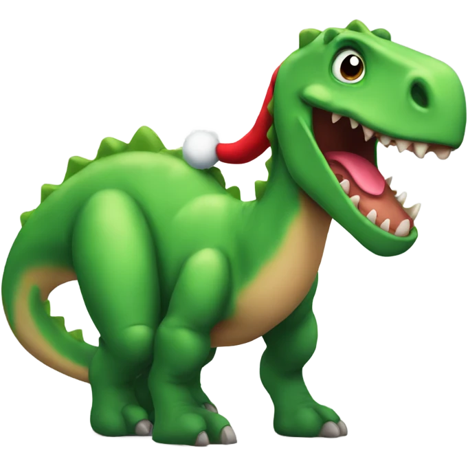 christmas dinosaur  emoji