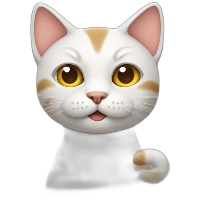 Cat with joint emoji