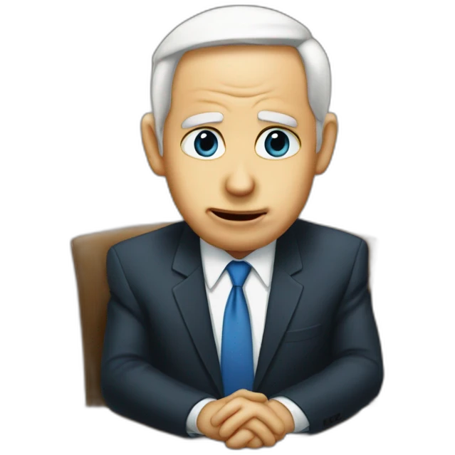 Netanyahoo is crying  emoji