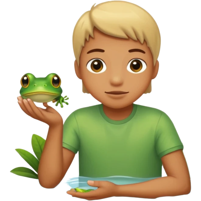 Catches frog emoji