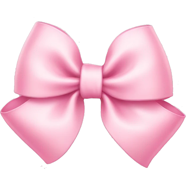 Baby pink bow emoji