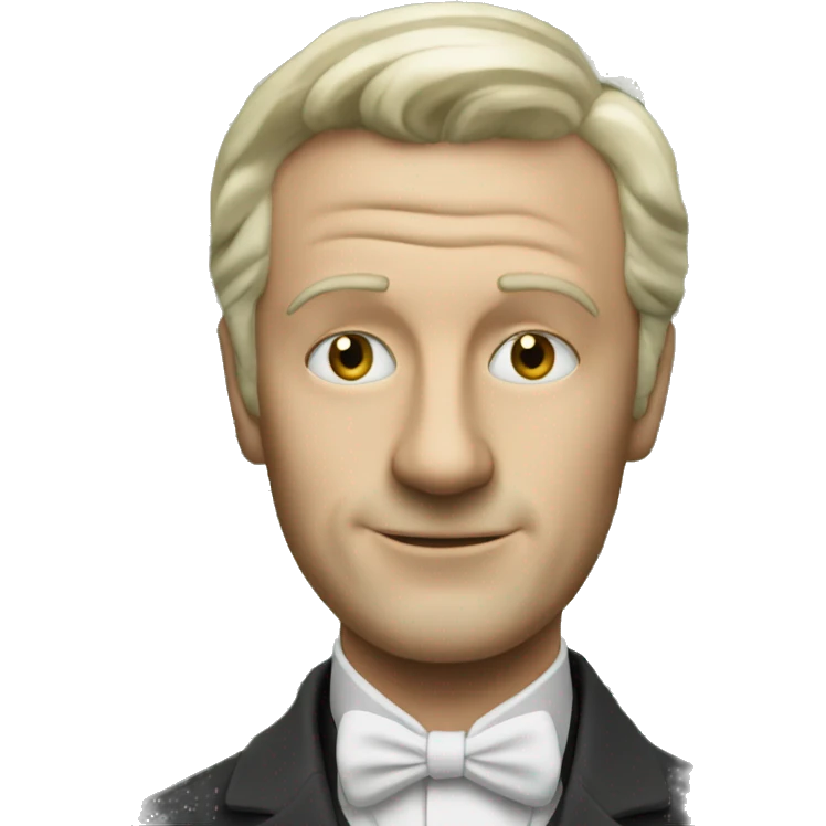 Photorealistic A British gentleman with money emoji