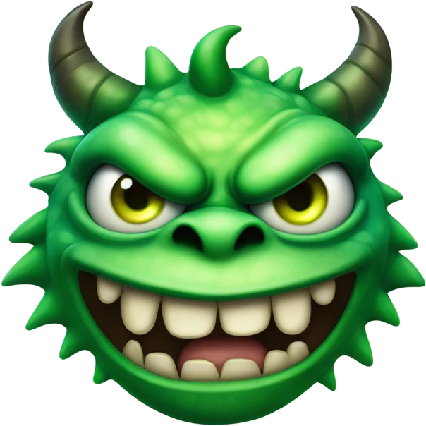 Green eyed monster  emoji