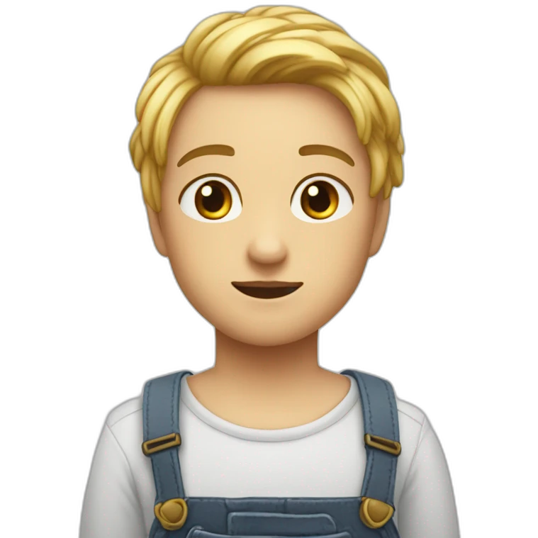 Personne qui a les yeux arc en ciel emoji