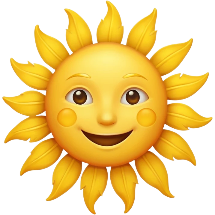 smiling sun emoji emoji