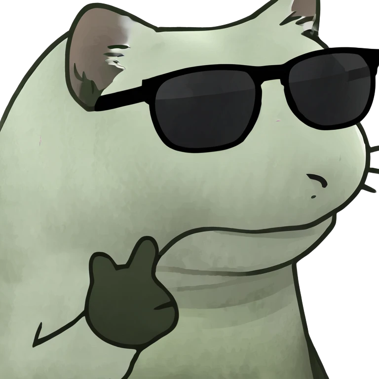 Cat with sunglasses emoji