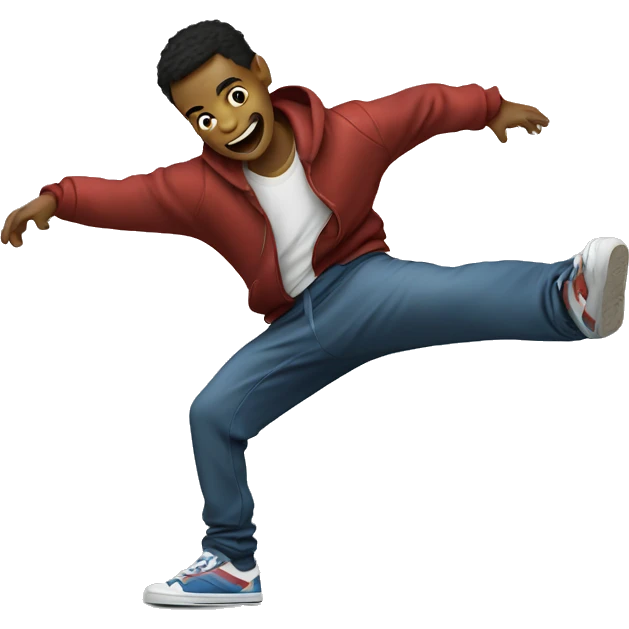 Guy breakdancing  emoji