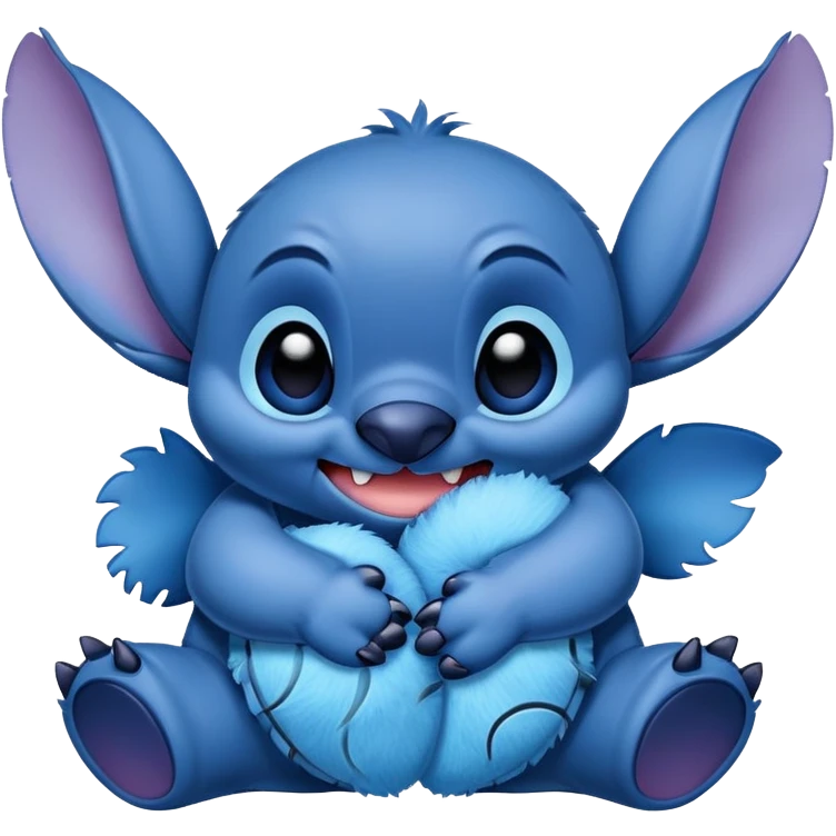 Stitch hugging stitch emoji
