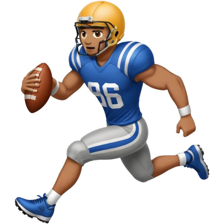 Football player Stiff arm while running emoji