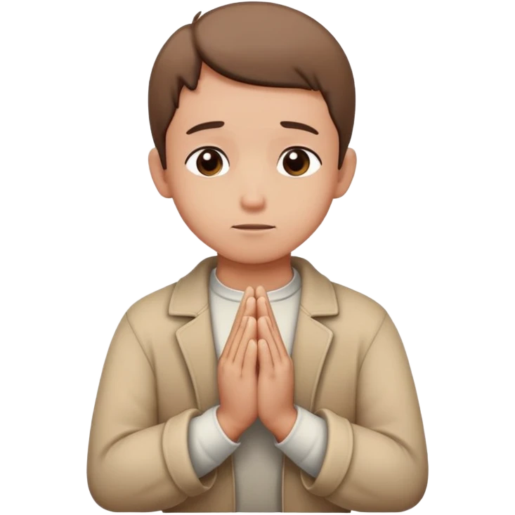 Praying for family emoji