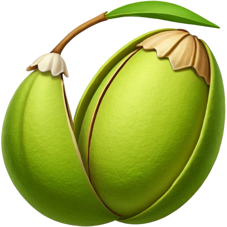 pistachio with shall emoji