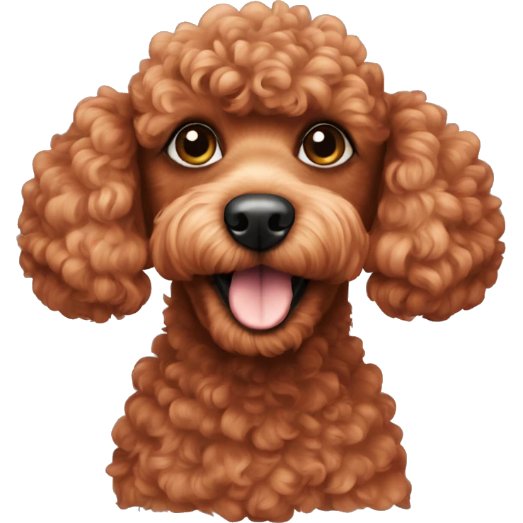 Red poodle emoji