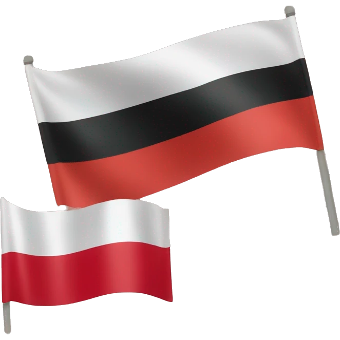Mix flag Poland and germany emoji