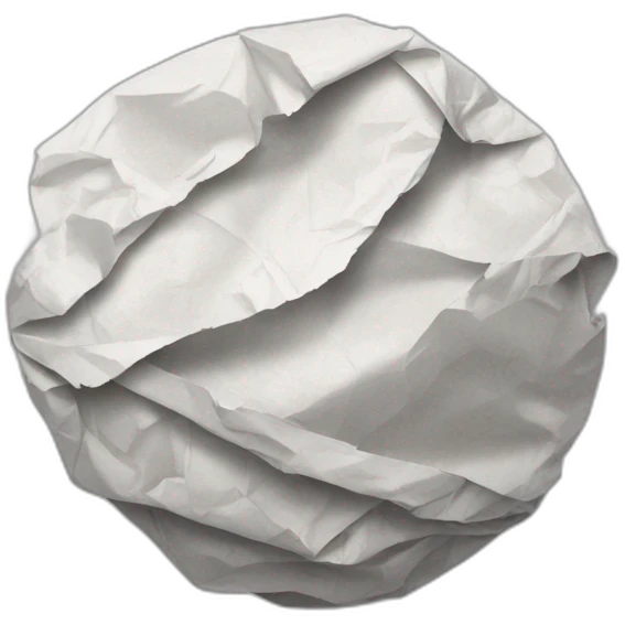 crumpled paper ball emoji