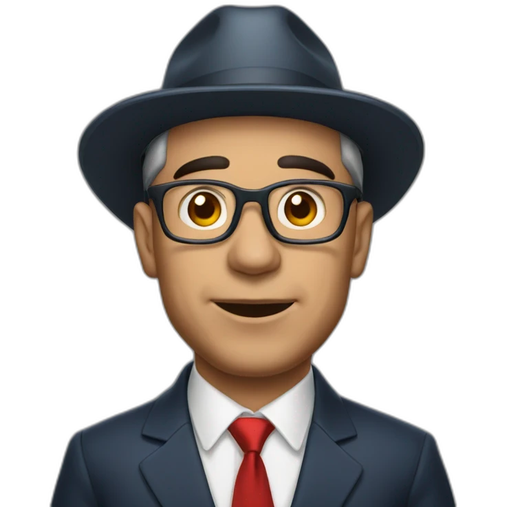 Álvaro uribe with hat emoji