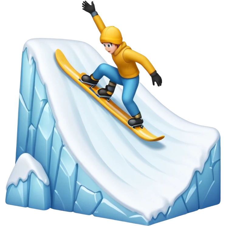 snow slope kicker emoji