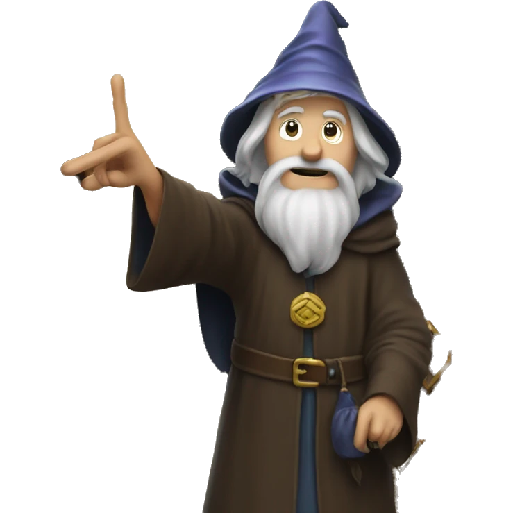 wizard pointing at a door emoji