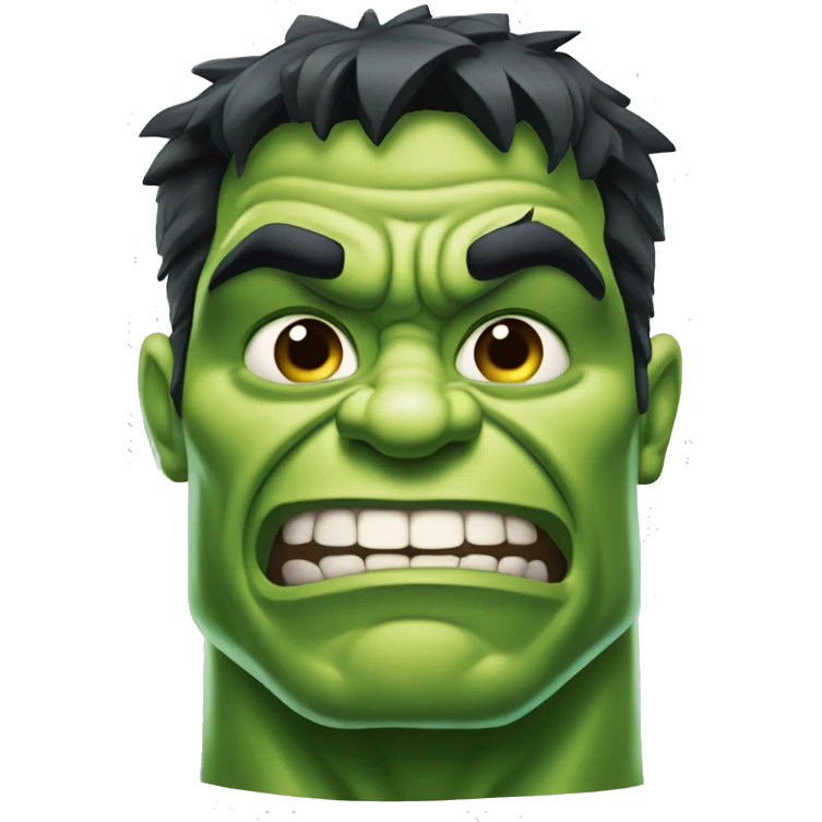 PERSONAJE DE CARTOON HULK CON ESPEJUELOS emoji