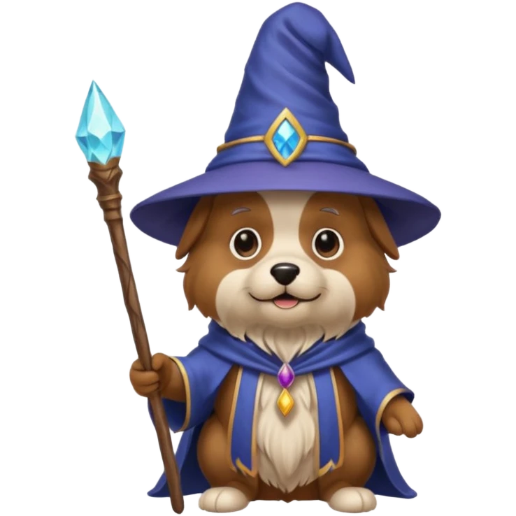 Dog wizard emoji