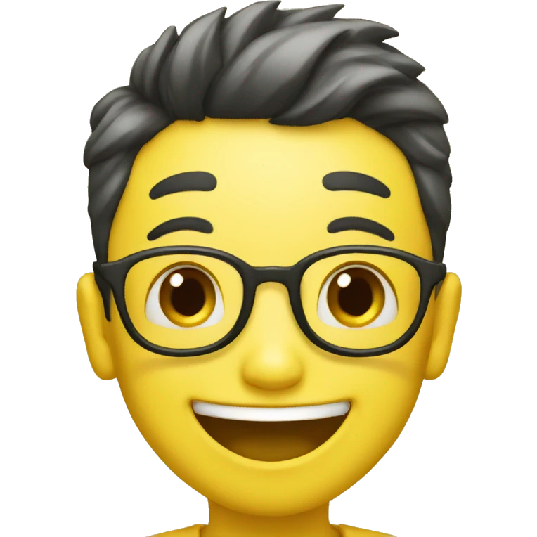 giggling boy yellow emoji