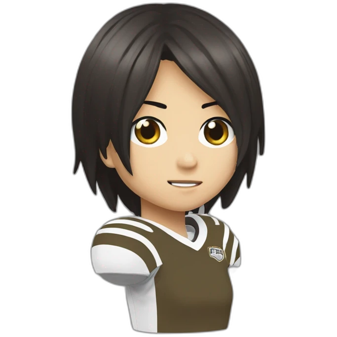 mikasa ackerman football emoji