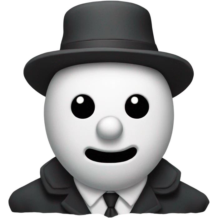 A snowman that’s in the mafia. emoji