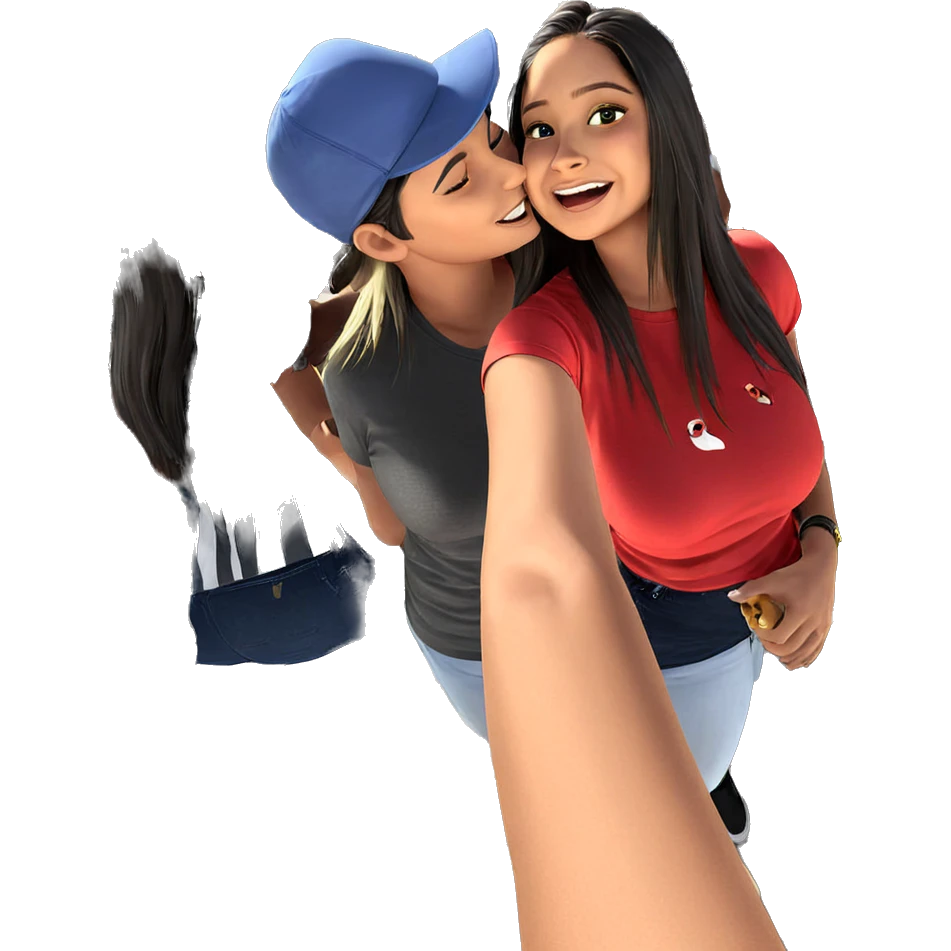 friends enjoying a sunny day emoji