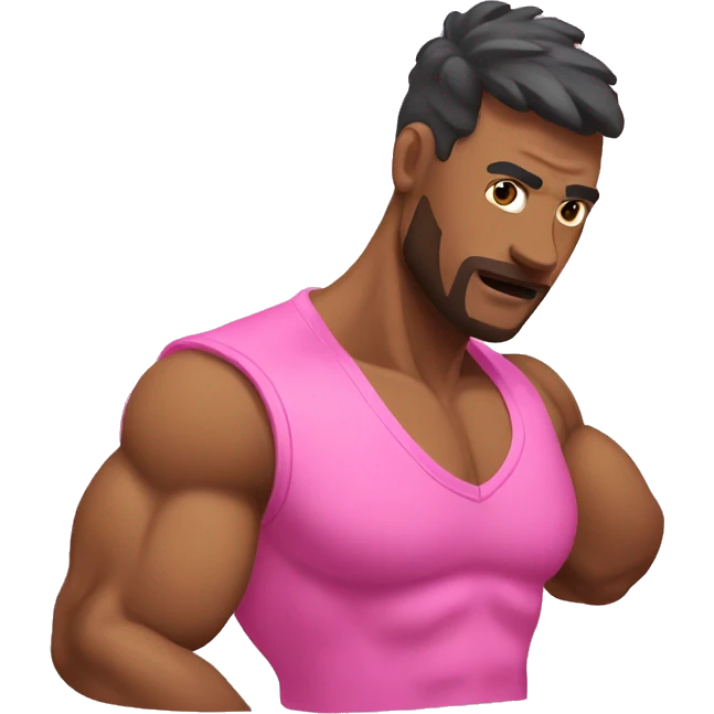 Biceps pink emoji