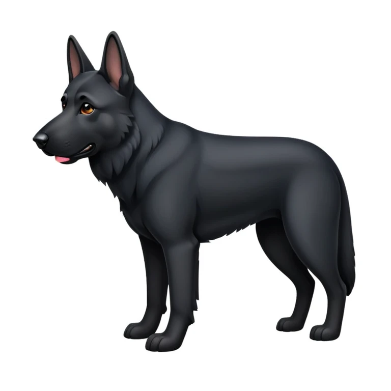 Black German Shepard  emoji