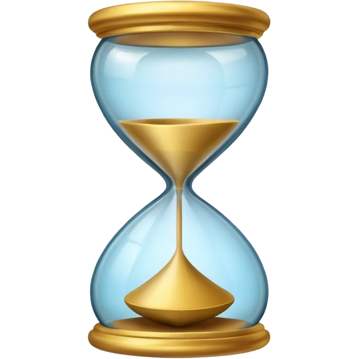 hourglass morphing fading into checkmark  emoji