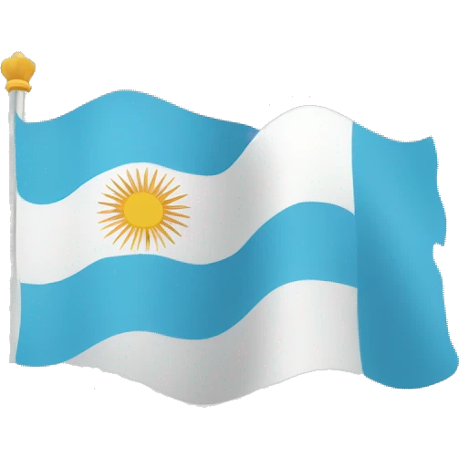 Bandera de Córdoba Argentina emoji