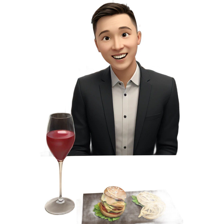 smiling boy in restaurant setting emoji