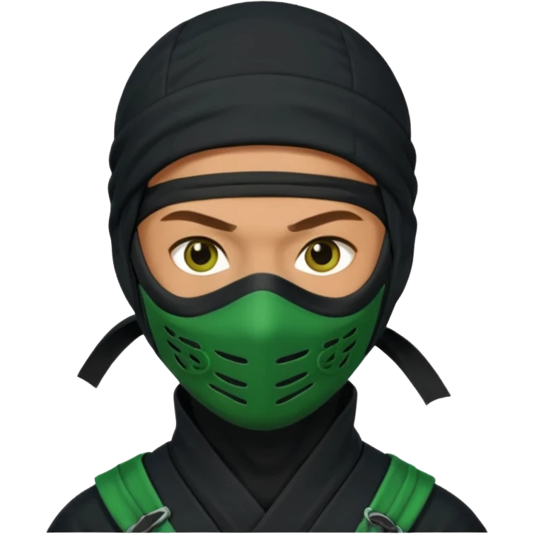 ninja with green mask emoji