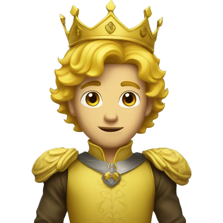 standing yellow prince emoji