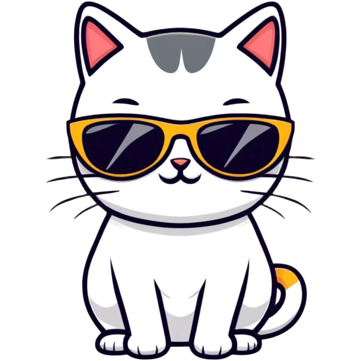 cat wearing sunglasses emoji