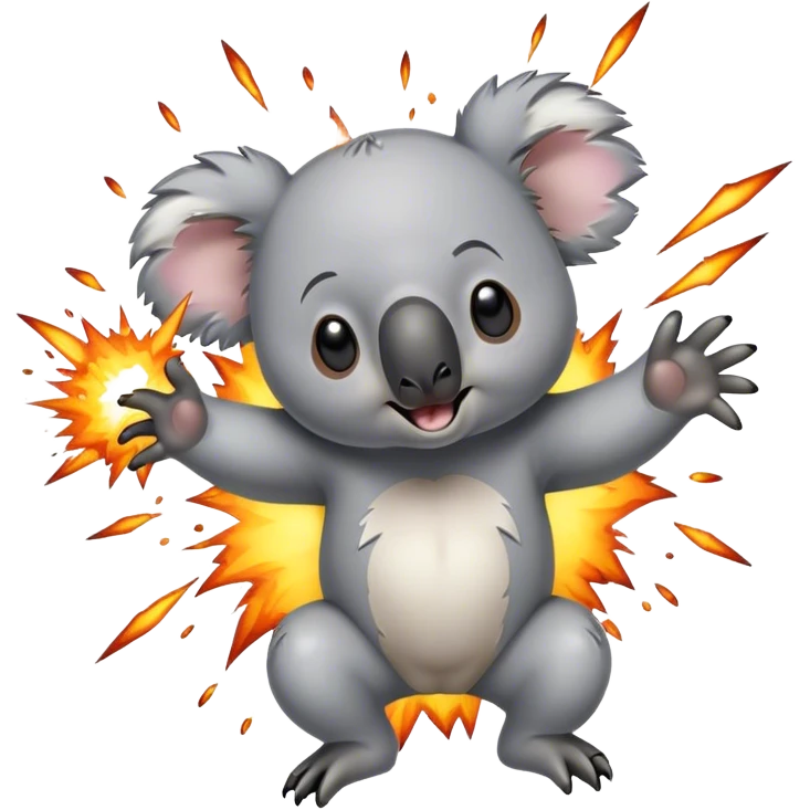 Koala exploding  emoji